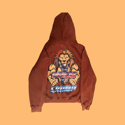 Solid Color Oversized Sundried Hoodie